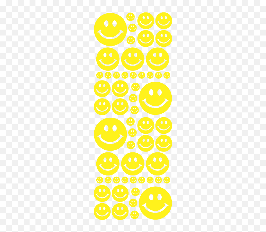 Yellow Smiley Face Wall Decals - Yellow Smiley Sticker Emoji,Sticker Emoticon