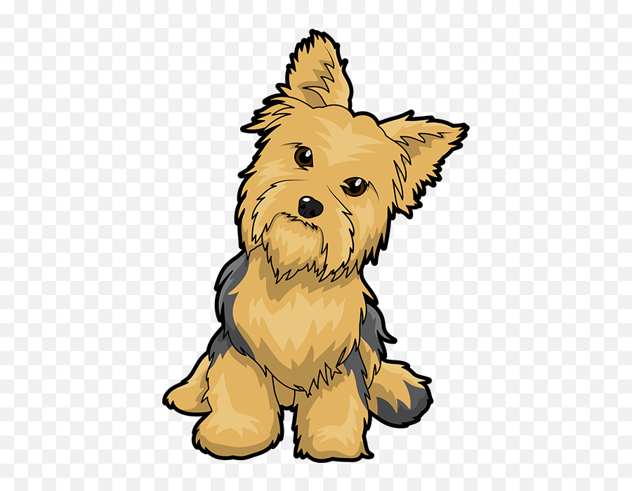 Yorkie Emojis For Dog Lovers - Yorkshire Terrier Clipart,Dog Emoji Transparent