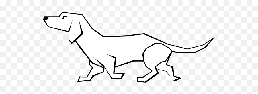 Simple Vector Drawing Of A Dog - Easy Drawings Emoji,Barking Dog Emoji