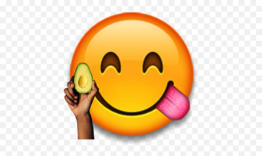Art Avocado Avocadostickerremix France Nature Emoji Sum - Iphone Emoji Tongue Out,Nature Emoji