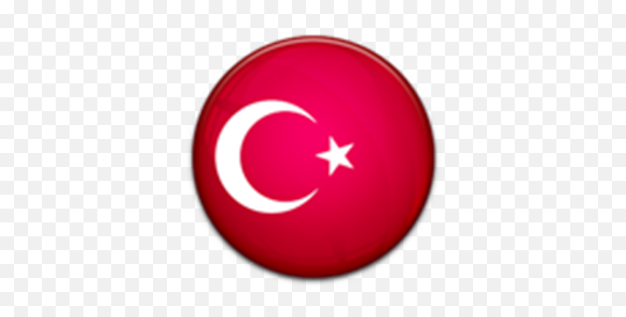 Yuvarlak Türk Bayra - English To Turkish Emoji,T??rk Bayra?? Emoji