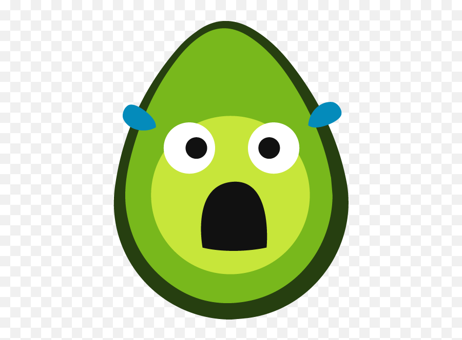 Shook Avocado Clipart - Clip Art Emoji,Shook Emoji