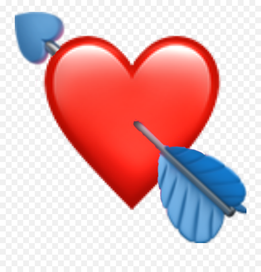 Apple Edit Customemoji Red Heart Redheartarrowappleemoj - Iphone Heart Emoji Png,Cupid Emoji