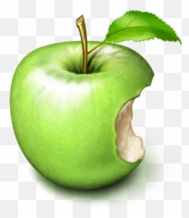 Green Apple Icon 30767 - Free Icons Library With Bite Emoji