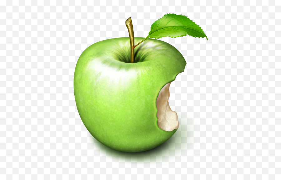 Green Apple Icon 30767 - Free Icons Library Green Apple With Bite Emoji,Apple Icon Emoji
