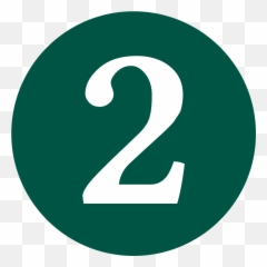 2 Green - Number In Circle Emoji