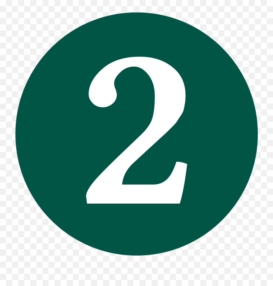 2 Green - Number 2 In Green Circle Emoji,Emoji Numbers