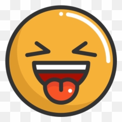 Laughing Emoticons Emoji Feelings Smileys Icon - Lol Clipart Black And White