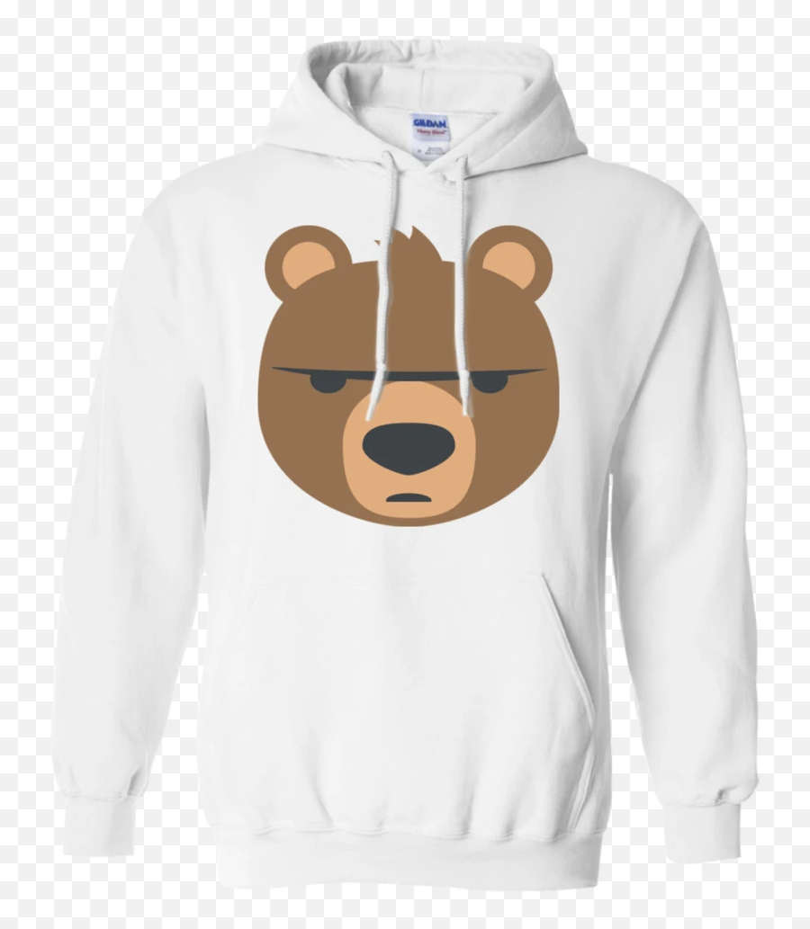 Big Bear Emoji Hoodie,Grizzly Bear Emoji