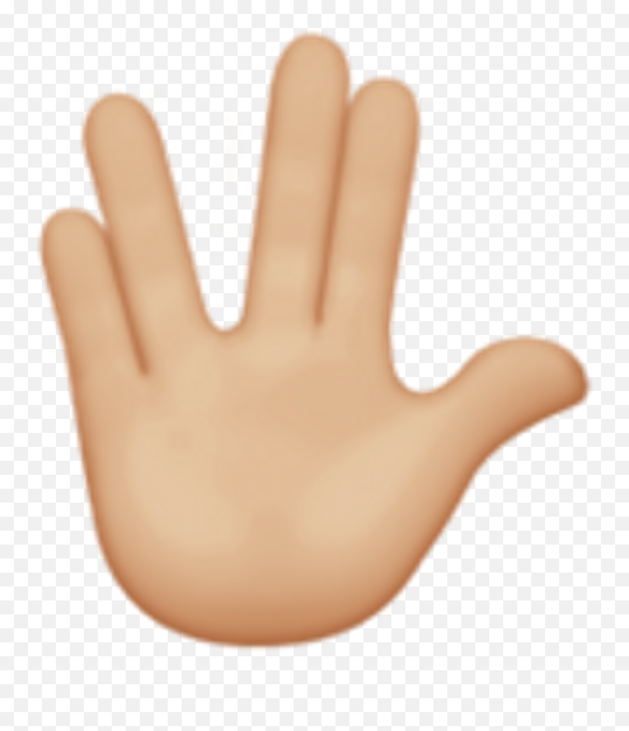 Emoji Clipart Hand Emoji Hand Transparent Free For Download - Vulcan Salute Emoji Black Png,Ok Hand Emoji