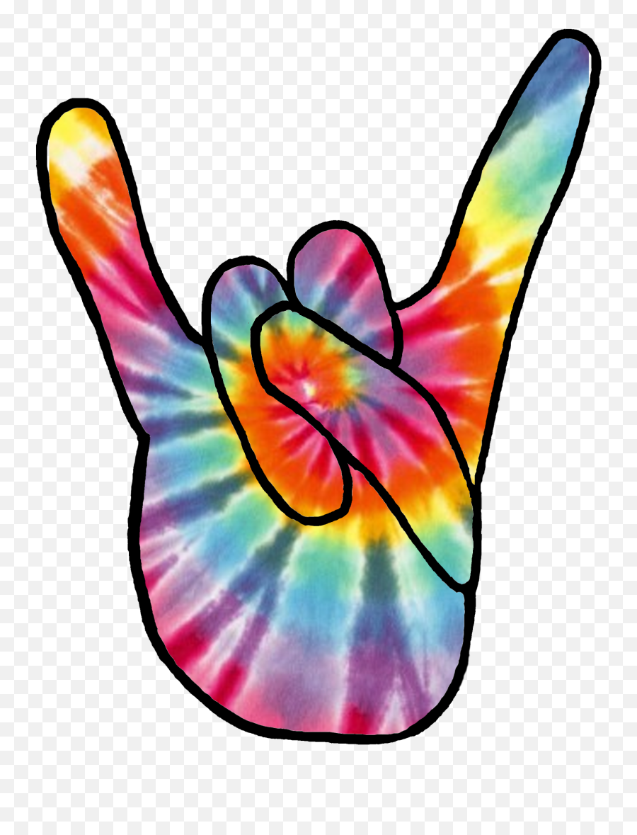 Rock On Tiedye Hand Clipart - Full Size Clipart 562719 Tie Dye Rocks Emoji,Tie Dye Emoji