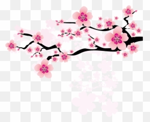 Japanese Cherry Blossom Art Png - Bunga Sakura Vector Png Emoji,Cherry Blossom Emoticon