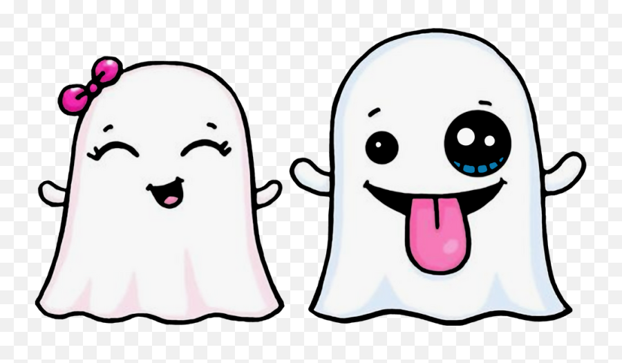 Ghost Couple Art Print By Kellydunnart - Xsmall In 2020 Kawaii Lindo Dibujos Faciles Emoji,Ghost Emoji