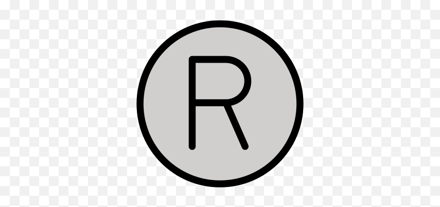 Registered Emoji - R De Registrado Png,R Emoji