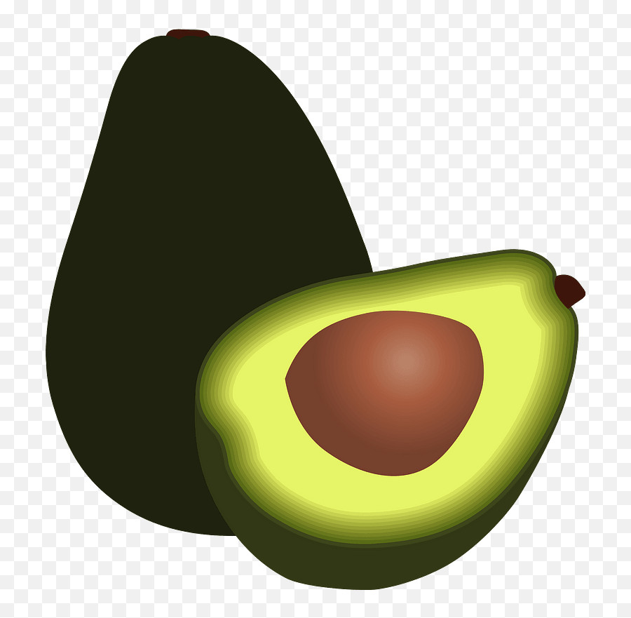 Avocado Half With Seed Clipart Free Download Transparent - Avocados Clipart Emoji,Avacado Emoji