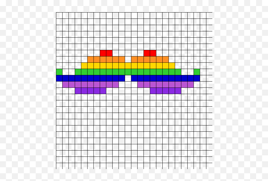 Melty Beads Patterns Rainbow - Rainbow Badge Perler Perler Mustache Perler Bead Pattern Emoji,Emoji Beads