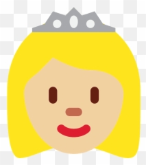 Princess Emoji Clipart,Rubbing Chin Emoji