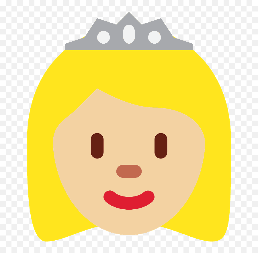 Princess Emoji Clipart,Rubbing Chin Emoji