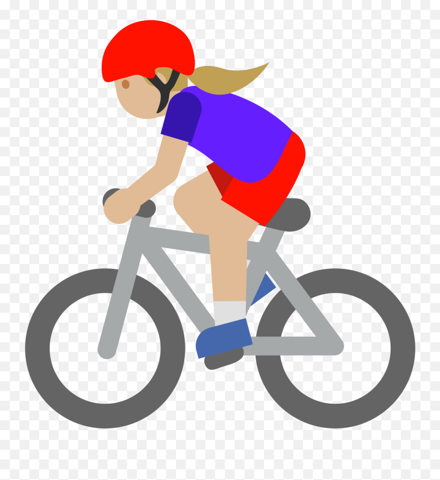 Fileemoji U1f6b4 1f3fc 200d 2640svg - Wikimedia Commons Bicicletta Emoji,Street Emoji