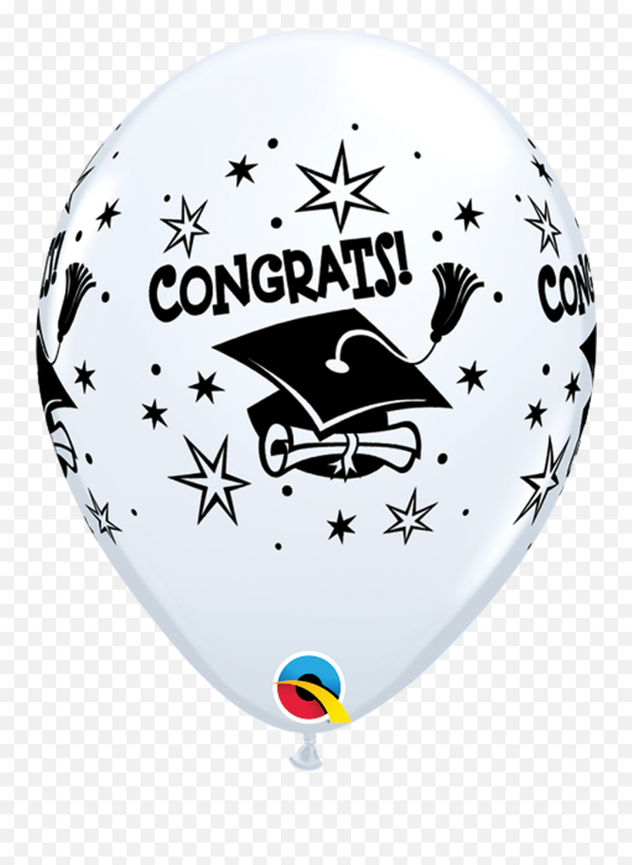 11q Graduation Congrats Cap White Print 50 Count - Havin Balloon Emoji,Grad Emoji