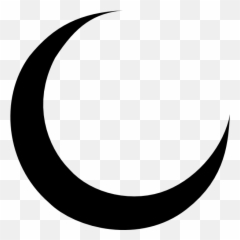 Black Crescent Moon Clip Art At Vector Clip Art - Half Moon Black Emoji,Crescent Moon Emoji