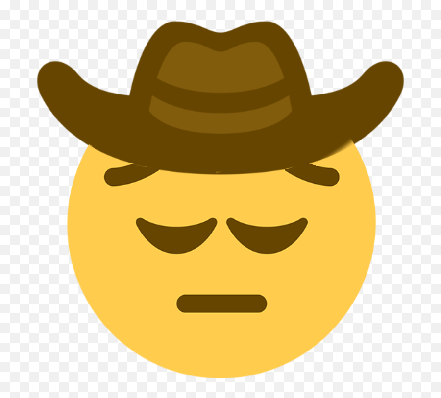 Pensive Cowboy Emoji,Pensive Emoji - free transparent emoji - emojipng.com