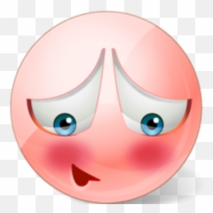 Blushing Emoticon - Ashamed Face Emoji