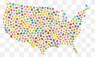 Animal Alphabet Us Map - Clip Art Emoji