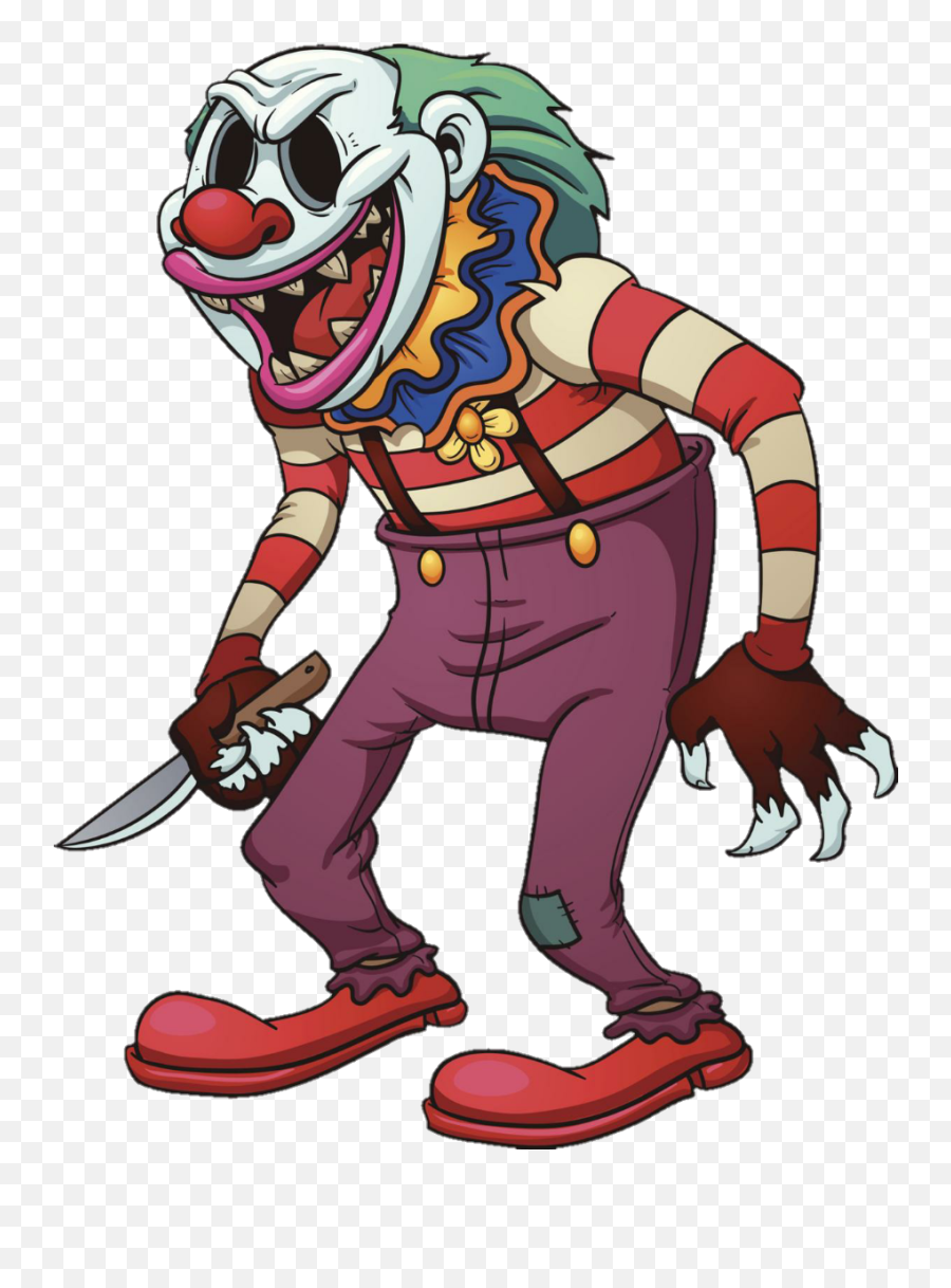 Clown Killerclown Evilclown - Scary Clown Cartoon Png Emoji,Killer Clown Emoji