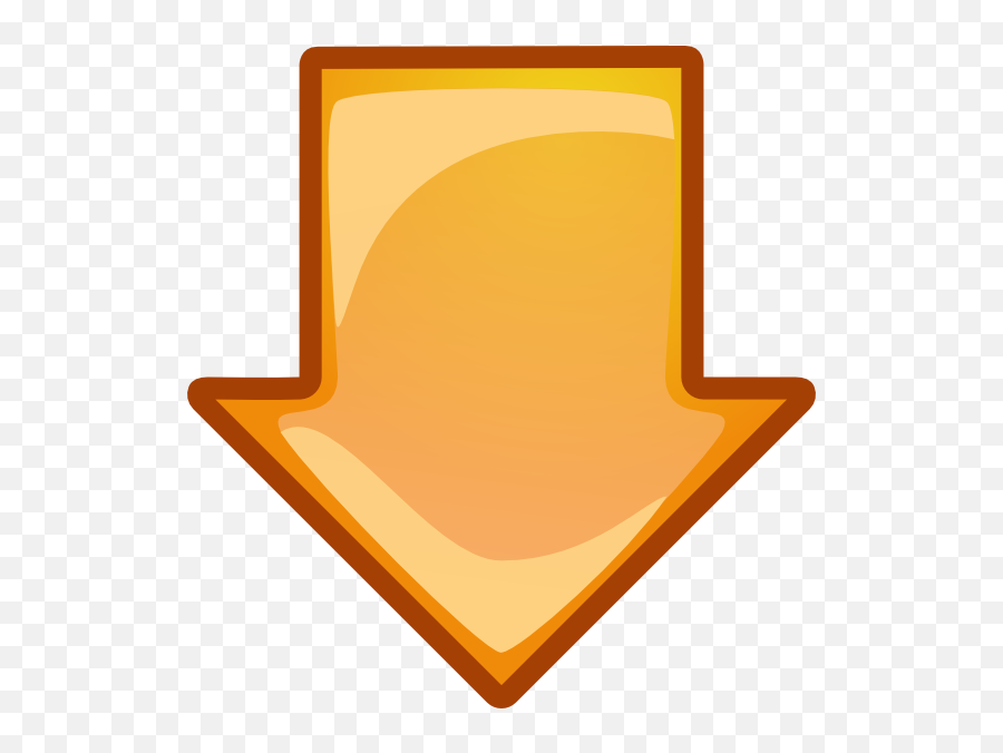 11975 Arrow Free Clipart - Orange Arrow Emoji,Snowflake Down Arrow Emoji