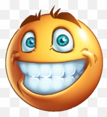 Oh I Wish Id Looked After Me - Smile Icon With Teeth Emoji,Me Emoji