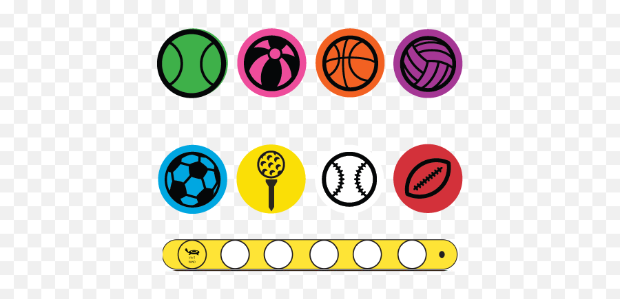 Sports Balls Bracelet System - Circle Emoji,Emoji Bracelets