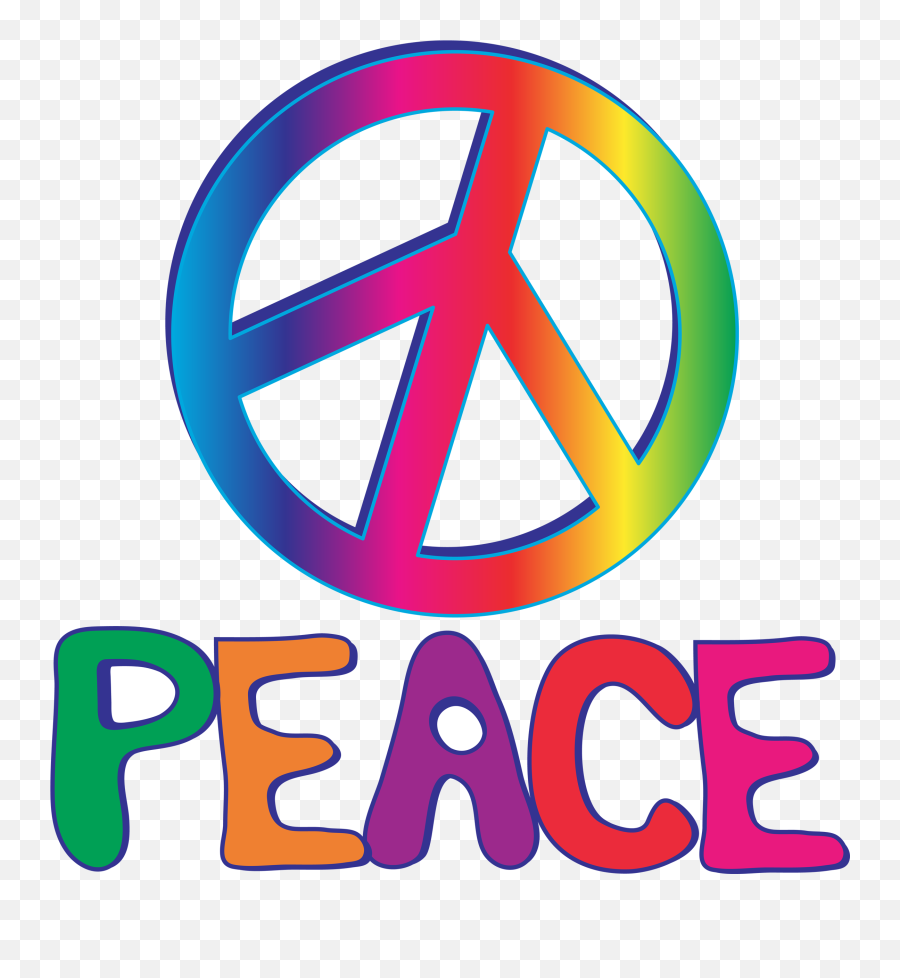 Peace Text With Peace Sign Vector Art - Peace Day 30 January Emoji,Peace Emoji Text