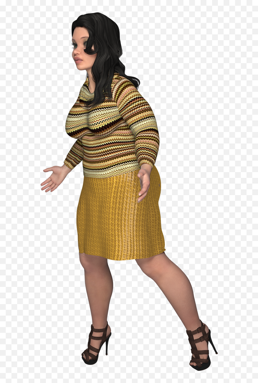 Expressive Plea Woman Person Expression - Miniskirt Emoji,Praying Emoticon