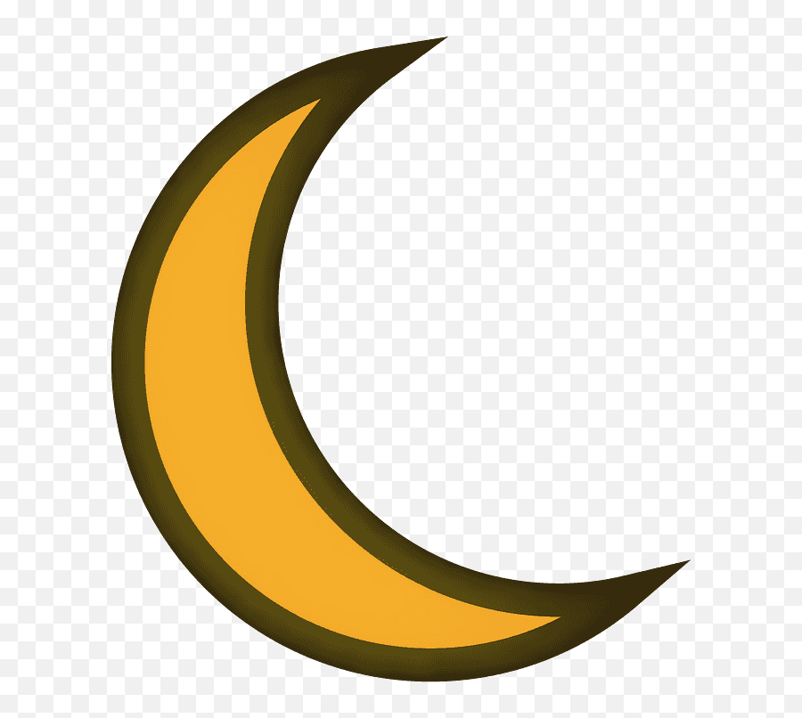 Crescent Moon Emoji Clipart - Graphics,Crescent Moon Emoji Png
