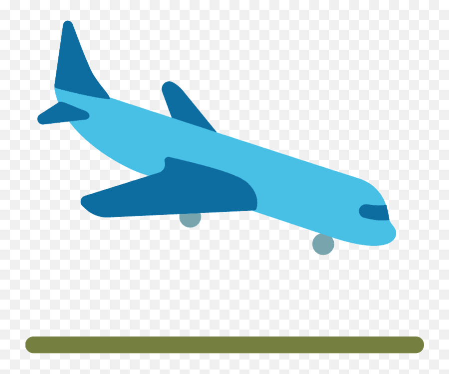 Airplane Arrival Emoji Clipart - Plane Landing Emoji,Plane Emoji