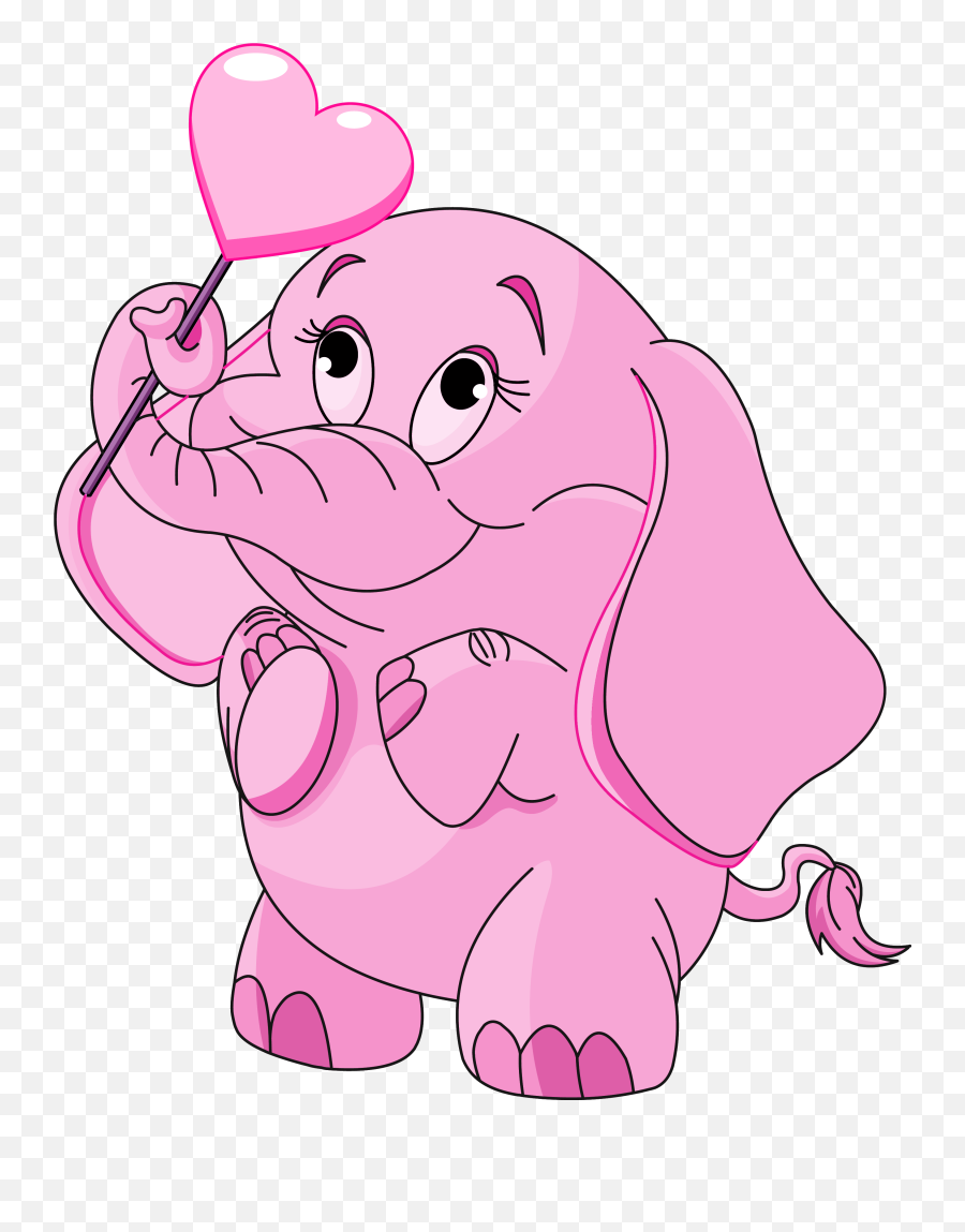 Free Pink Elephant Png Download Free - Elephant Love Cartoon Emoji,Elephant Emoji