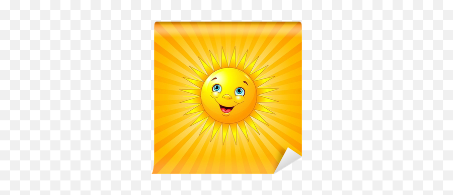 Smiling Sun Wall Mural U2022 Pixers U2022 We Live To Change - Happy Emoji,Sun Emoticon