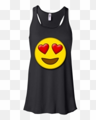 Cute Heart Eyes Emoji Valentines Day Love Tank