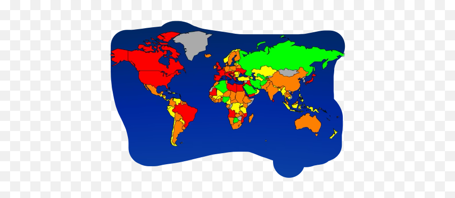 Worldmap World Fancy Geography Sticker - World Map Vector Orange Emoji,Oriole Emoji