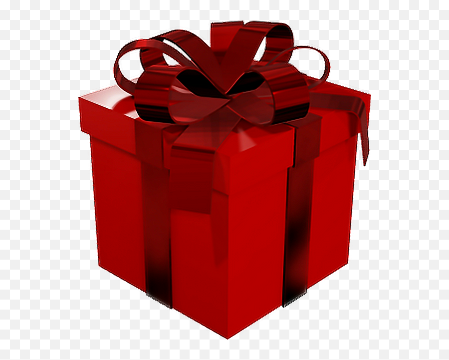 Present Sticker - Gift Box Red Png Emoji,Emoji Gift Wrap