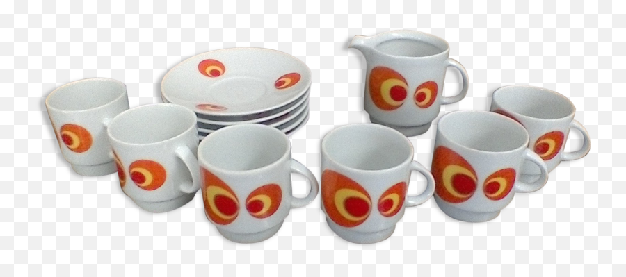 Espresso Coffee Service Vintage Selency - Egg Cup Emoji,Coffee Emoticon For Facebook