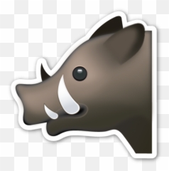 Emoji Stickers Emoji - Hog Emoji,Boar Emoji