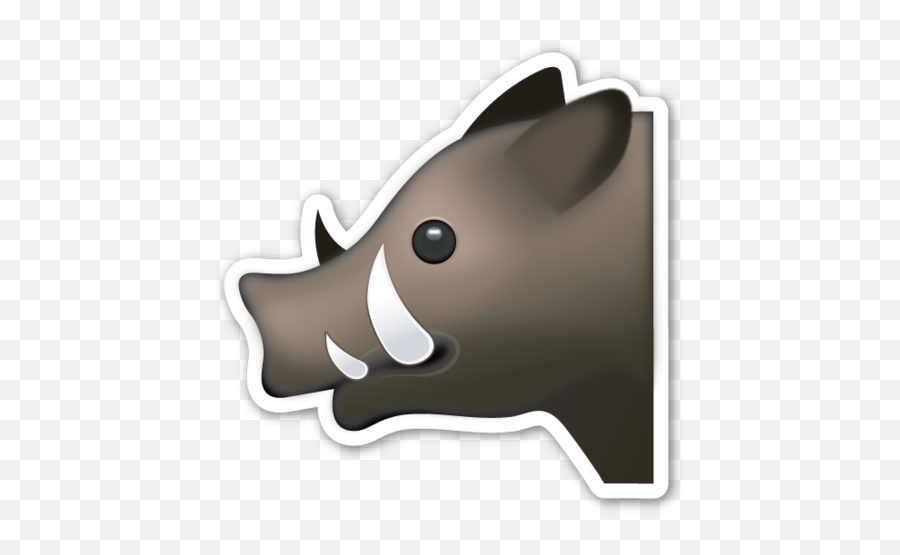 Emoji Stickers Emoji - Hog Emoji,Boar Emoji