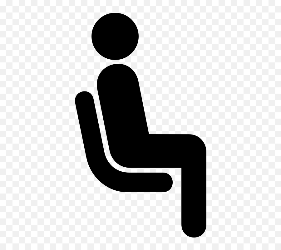Free Waiting Timer Vectors - Stick Figure Sitting In A Chair Emoji,Thinking Emoticon Text