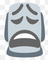 Weary Twemoji Emoji,Moyai Emoji