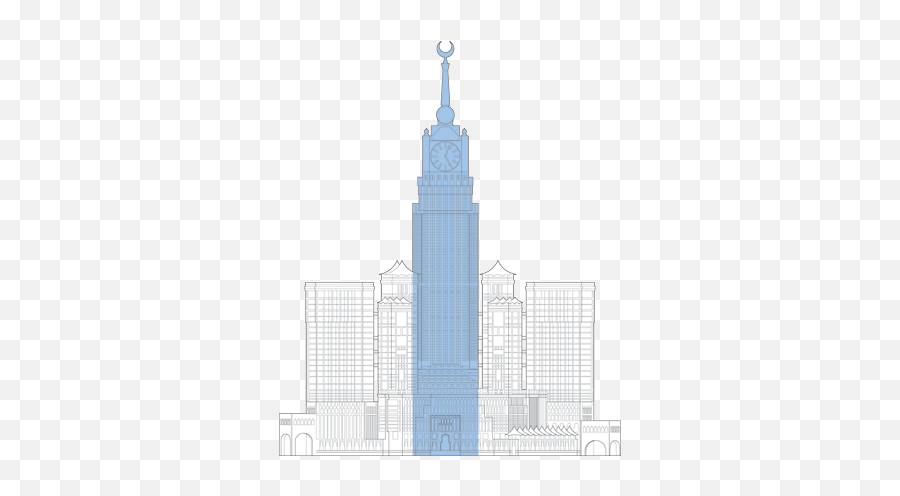 Building Tall Transparent Png Clipart - Makkah Clock Royal Tower Plan Emoji,Mecca Emoji