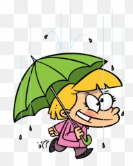 Fcs44 - Walking In The Rain Cartoon Emoji,Showering Emoticon