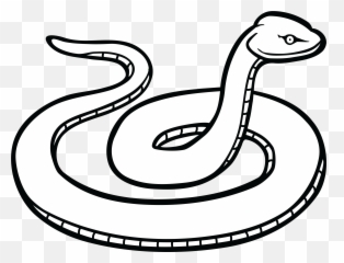 I Clipart Snake Transparent - Black And White Art Emoji