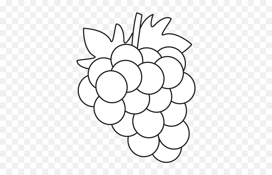 Grape Vines Clip Art Free And Clip Art - Transparent Grapes Clipart Black And White Emoji,Grape Emoji
